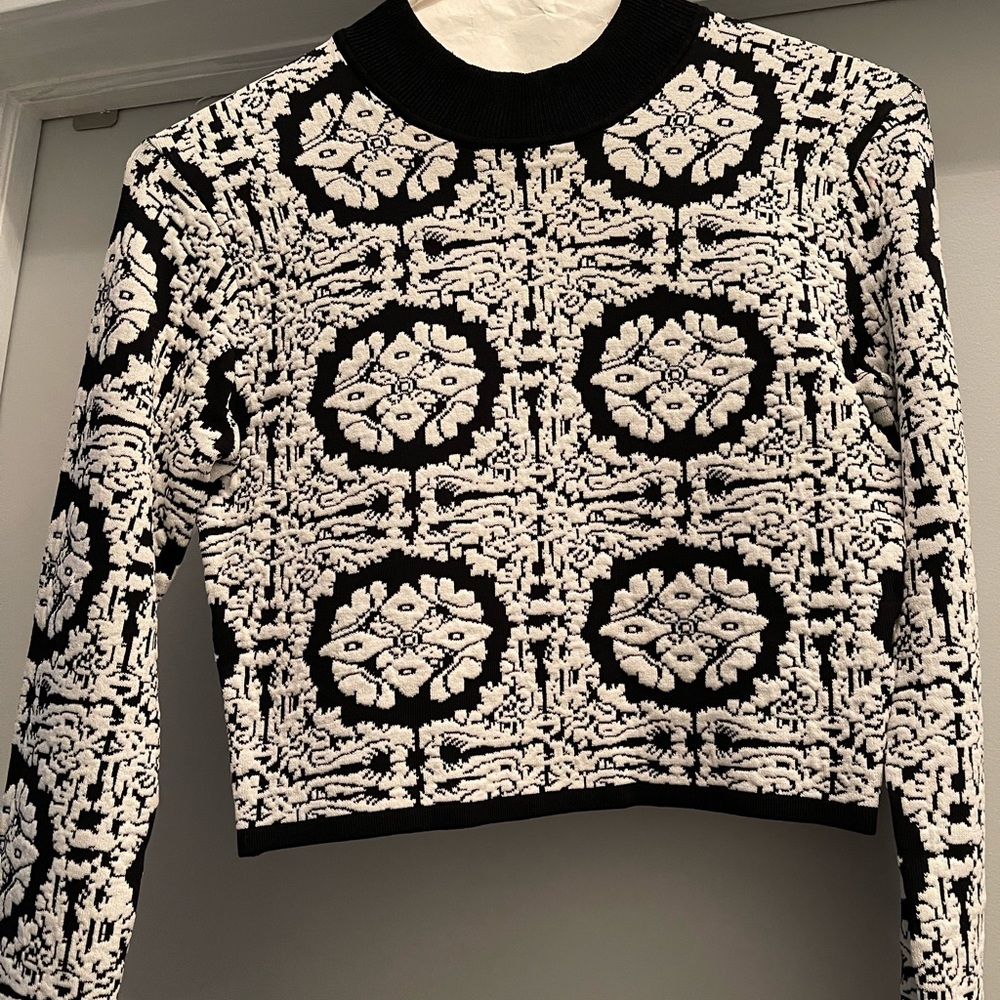 Bebe stretch crop top. Excellent condition. Matching skirt is also available.
